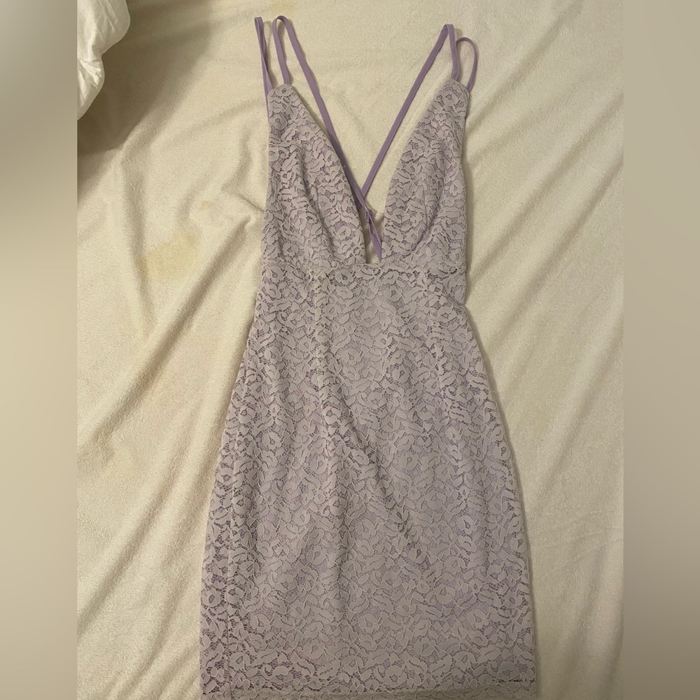 Super down backless mini dress size xxs